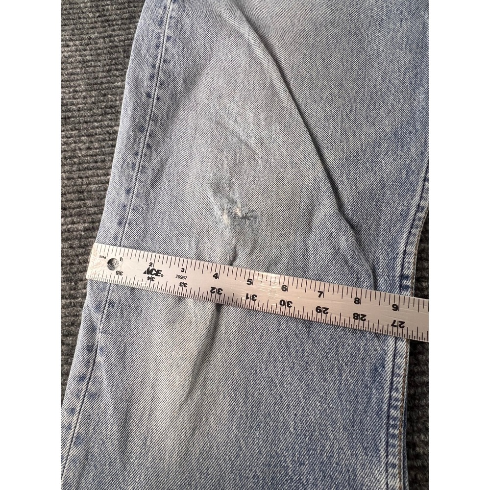 Vintage Levi's 501 Button Fly Jeans Mens 30x30 Light Wash Distressed USA Made - Picture 4 of 16